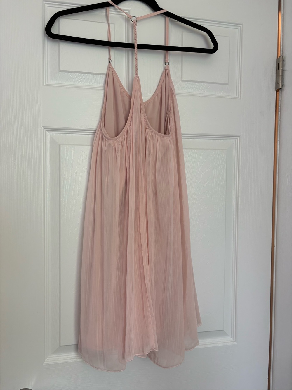 Abercrombie & Fitch Pleated Baby Pink Dress - Picture 4 of 5